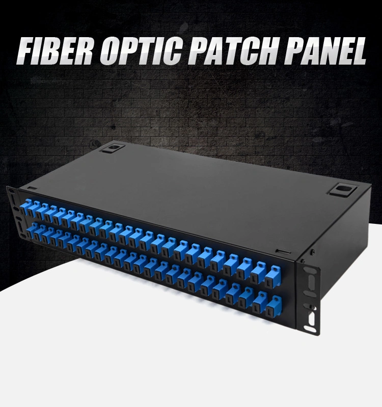 19inch Optical Fiber Patch Panel ODF Fiber Optic Termination Box Ftb-48 Sc/Upc