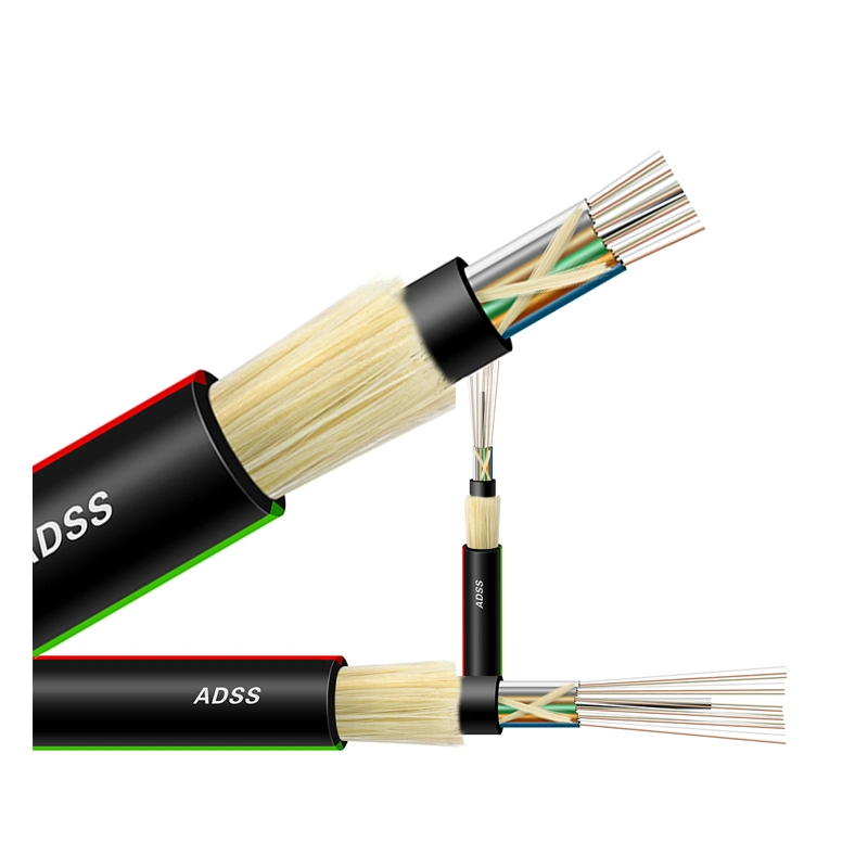 Single mode All-dieletric 36/ 48/ 64 core fiber optic cable ADSS fiber optic cable