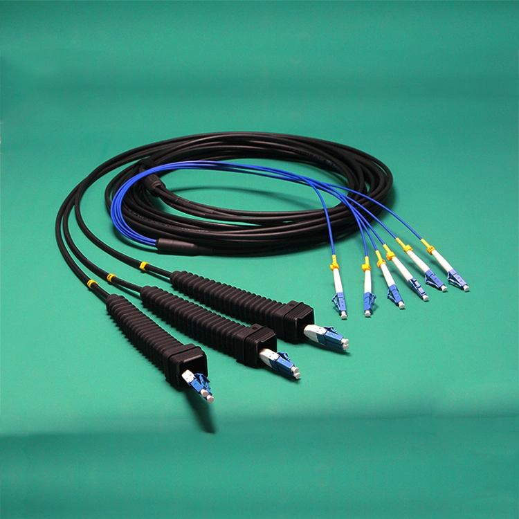 Nsn Outdoor Waterproof Fiber Patch Cord Single Mode 6 Fiber Cable