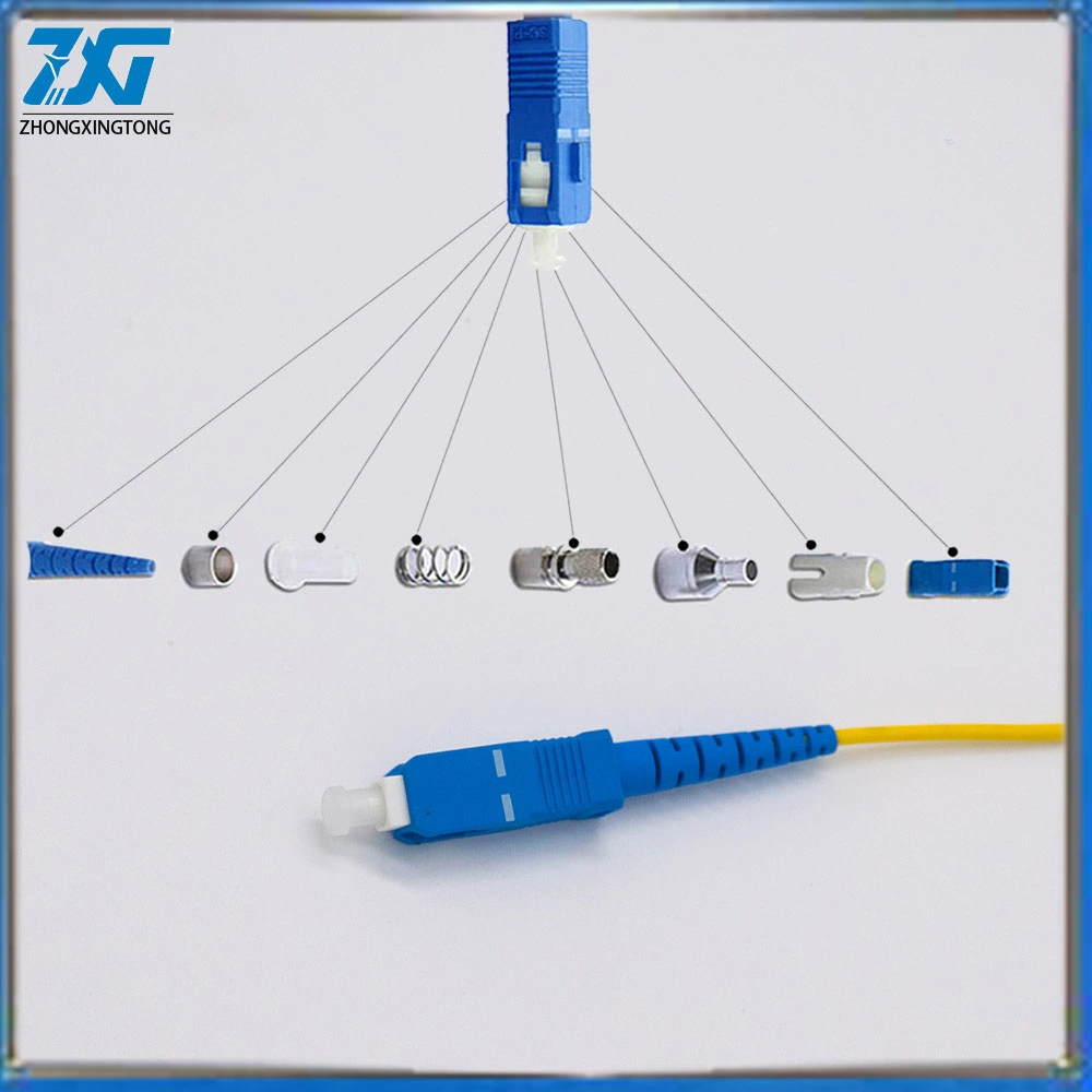 Sc Upc 3m Simplex Mode Fiber Optic Patch Cord Sc Upc 3m 2.0mm or 3.0mm FTTH Fiber Optic Jumper Cable