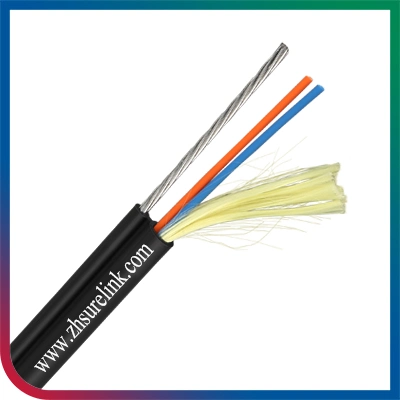 Armored 6 Core Fiber Optic Cable Multicore Gyxtc8y with Aramid Inside 1.50mm Solid Steel Messenger