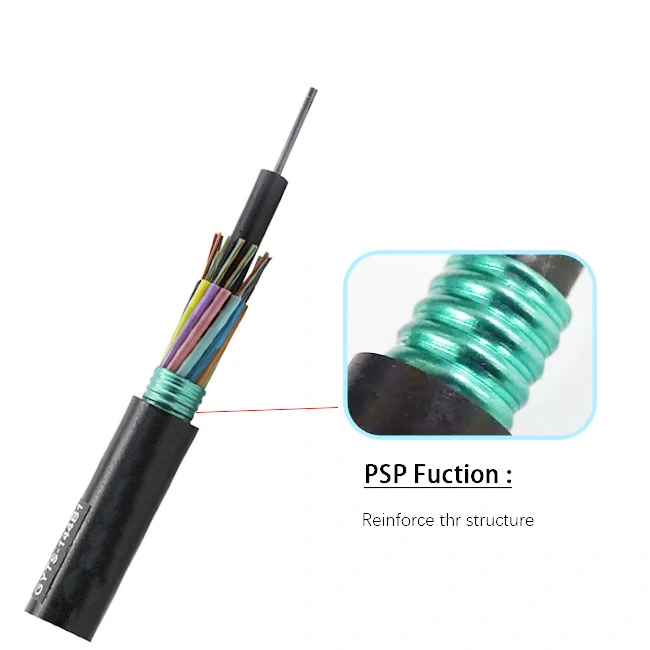 Favorable Price Ribbon Fiber Optic Cable GYTS 24 Core Single Mode Outdoor Duct Armored Fiber Optic Cable