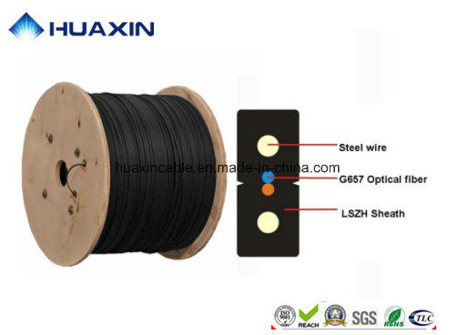 Gjxh Gjxch 1, 2, 4, 6, 8, 12 Cores FTTH Flat Indoor/Outdoor Fiber Optic Cable Drop Cable