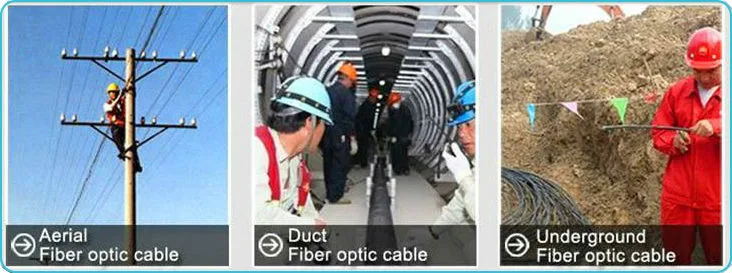 Outdoor Armored Fiber Optic Cable with Itu-T G652D GYTS-G