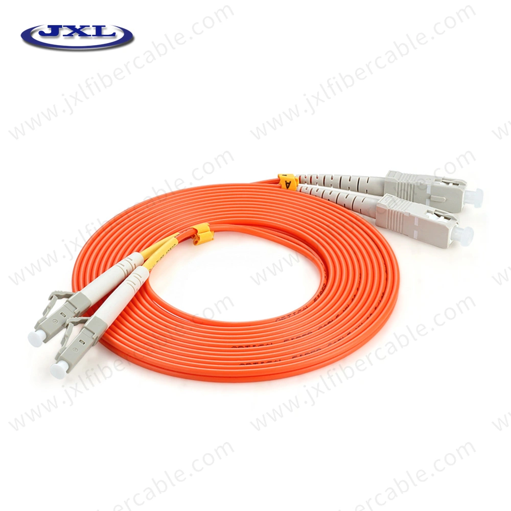 LC-St Fiber Optic Patch Cord, 2.0mm Duplex, Multimode, 50/125, Fiber Cable, 1meter, PVC