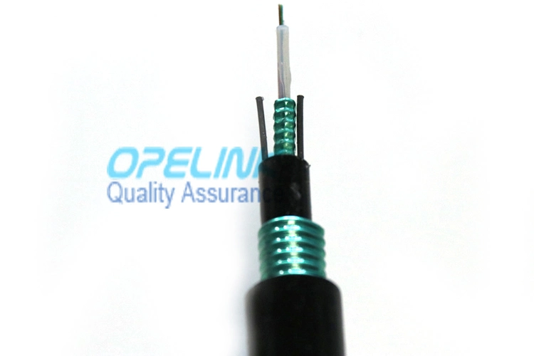 Outdoor Optical Fiber Cable Double Armoured and Double Sheathed Central Loose Tube Fiber Optic Cable GYXTW53