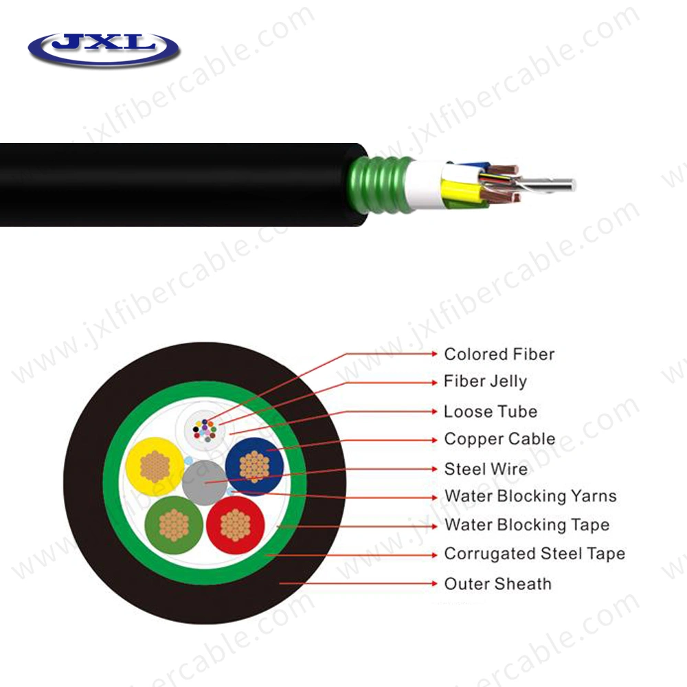 Composite Low Voltage Electric Cable Oplc Hybrid Fiber Optic Cable Fiber Power Cable Optical Fiber for Outdoor