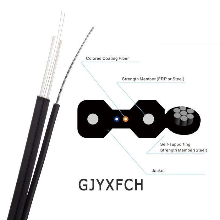 Efon Cable 1 Core GJYXFCH G657A1 G657A2 G652D FTTH Indoor Outdoor Fiber Optic Drop Cable
