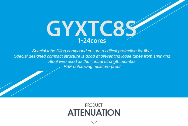 Outdoor Aerial Figure8 Singlemode Fiber GYXTC8S Cable for communication cable drop fiber optic ftth cable