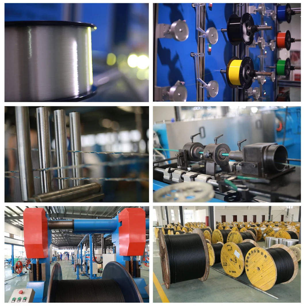 Outdoor Self-Supporting, LSZH Sheath Fiber Optic Cable, GJYXFCH Outdoor Bow-Type Fiber Optic Cable