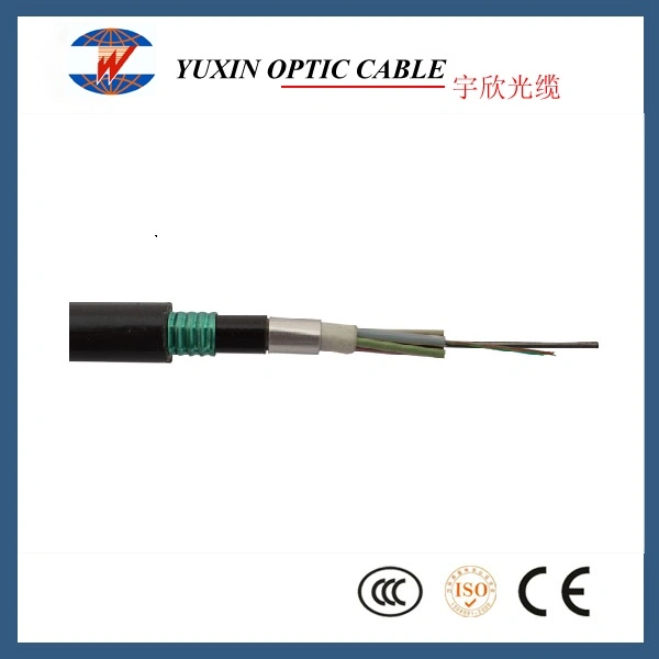 High Quality Stranded Loose Tube Armored 96 Core Cable Optical Fiber Cable GYTA53 Fiber Cable
