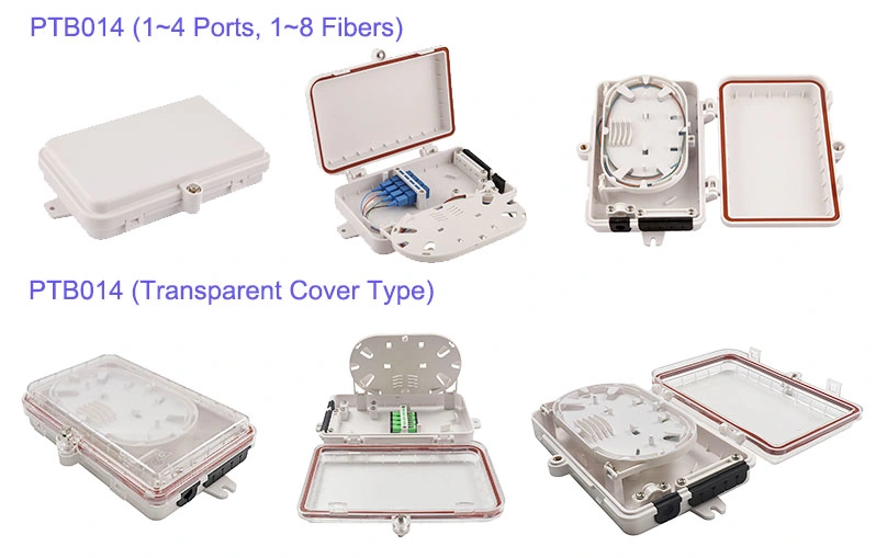 4 Ports LC Sc Fiber Optic Cable Termination Box (PTB012)