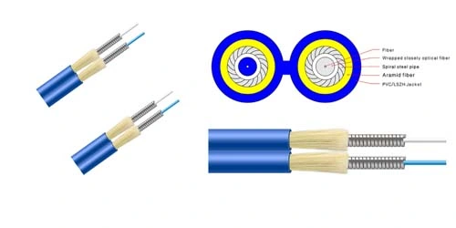 FTTH Indoor Optical Fiber Drop Cable Single More G657A1 LSZH Drop Fiber Optic Cable