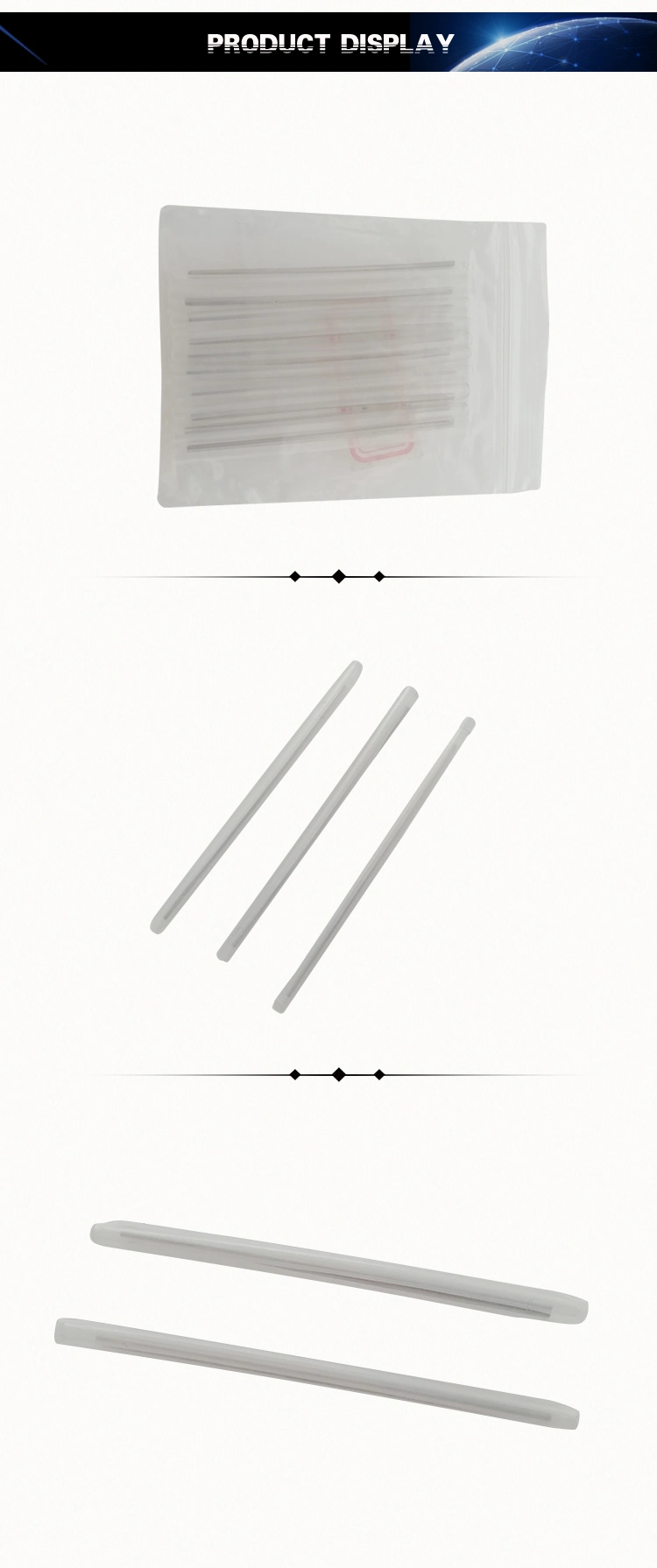 Clear Plastic Fiber Optic Cable Protection Sleeve Heat Shrinkable Bush for Fusion Splicing