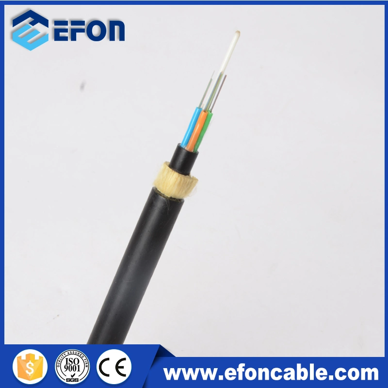 Aerial All Dielectric Non -Metal 12core Singlemode ADSS Fiber Optic Network Cable