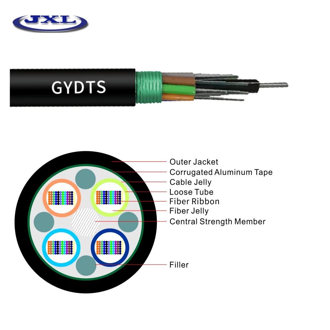 Gydta Cable 72/96/144 Core Single Mode Armor Armored Fiber Optic Cable Ribbon