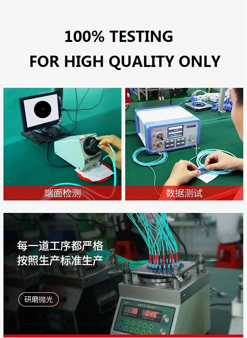 Muiti Mode Fiber Cable Patch Cord LC Duplex Uniboot Connector High Density Fiber Optic Assemlies for Patch Panel