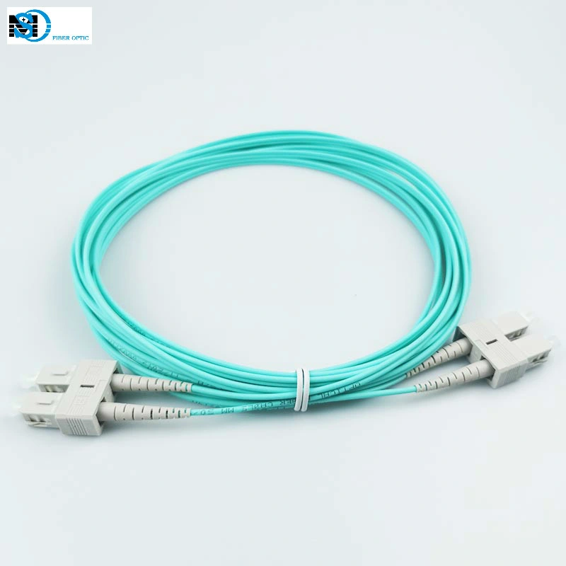 50/125 Om3 Optical Fiber Cable Patch Cord with Sc/Upc-Sc/Upc Connector