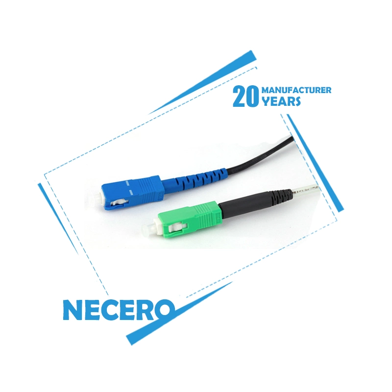 Necero LC to LC Fiber Patch Cable Single Mode 9/125 OS1 G652D Fiber Cable
