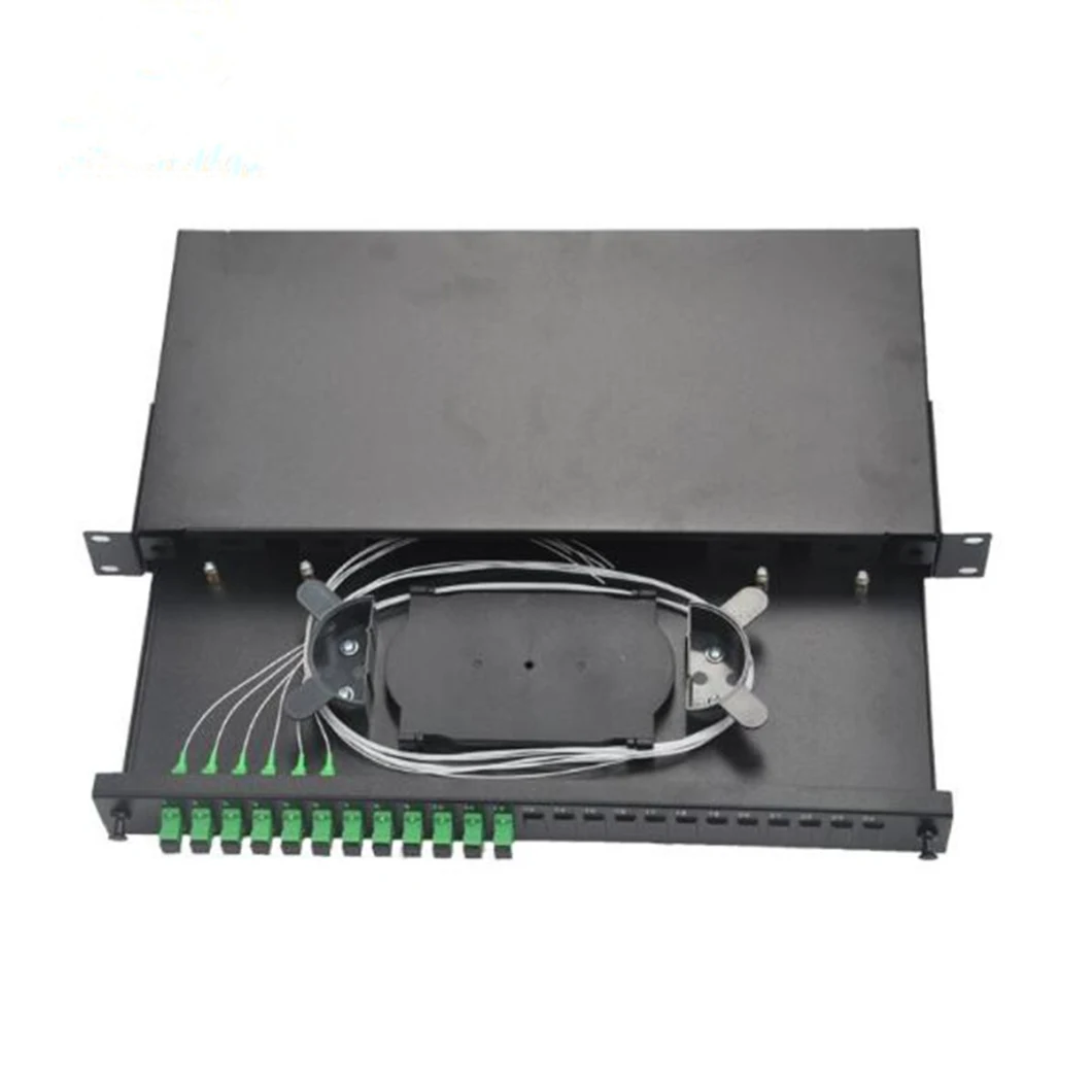 Fiber Optic Patch Panel-Rack Mounted Drawer Style 1u 24 Core Fiber Optic Patch Panel