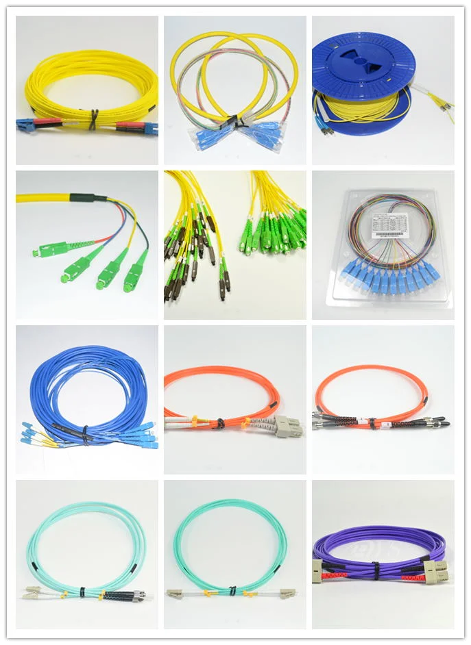 Sc/LC/FC/St/Mu Fiber Jumper Patch Cable Fiber Optic Patch Cord Fiber Optic Cable