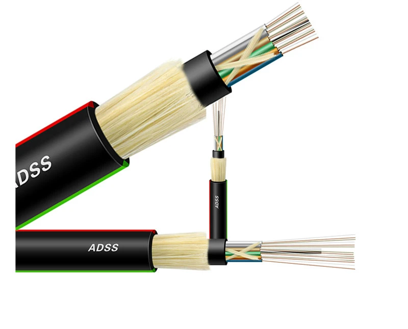 Fiber Optic Equipment Outdoor Aerial ADSS 12/24/48/72/96 Core Fiber Optic Coaxial Cable