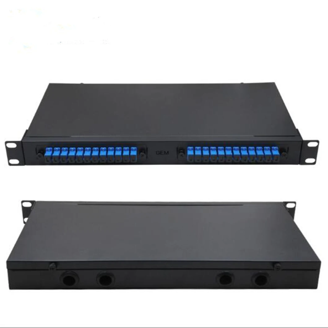 Fiber Optic Patch Panel-Rack Mounted Drawer Style 1u 24 Core Fiber Optic Patch Panel