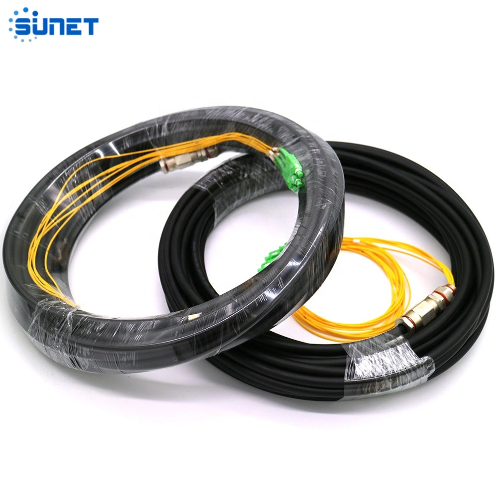 Sunet Optic Fiber Pre-Terminated Waterproof Pigtail Cable 4 Core Waterproof Fiber Pigtail