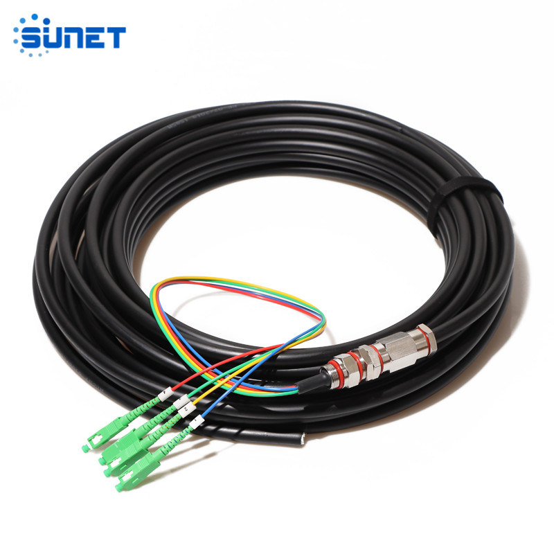 Outdoor Sc LC LC Waterproof FTTH Drop Fiber Optic/Optical Patch Cord Drop Cable Jumper Pigtail