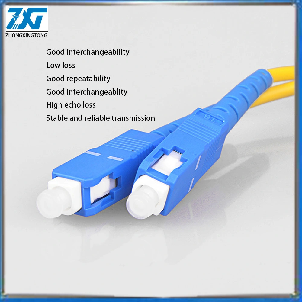 Factory Supply LC Upc to LC Upc connector Fiber Optic Patch Cord 1m Yellow Color Cable