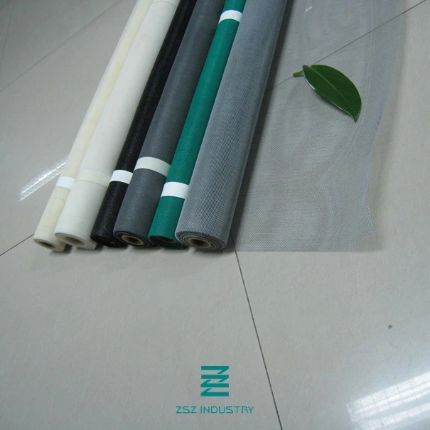 Flat Weave Fiberglass Netting PVC Coated Mesh Tape Fabric Woven Grain Bidirectional Fence Roll