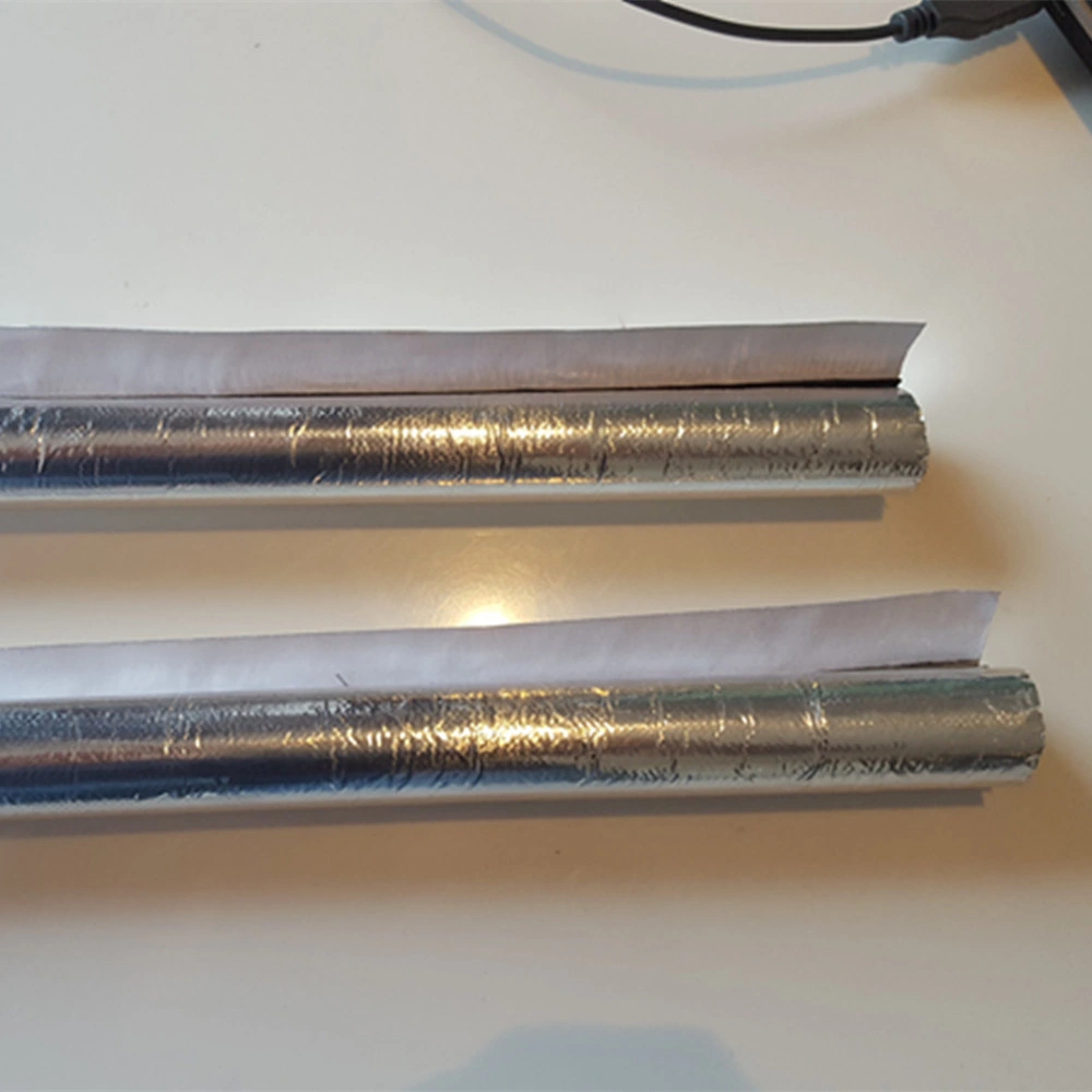 Fiberglass Braided Aluminum Foil Laminated Heat Shield Sleeve
