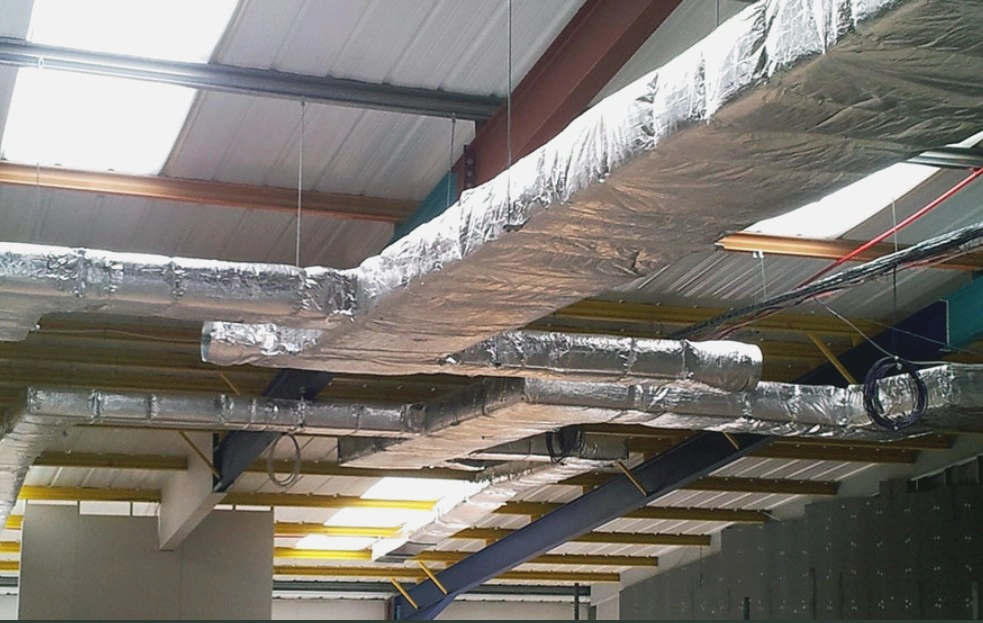 Heat Insulating HVAC Duct Foam Rubber Padding Rolls