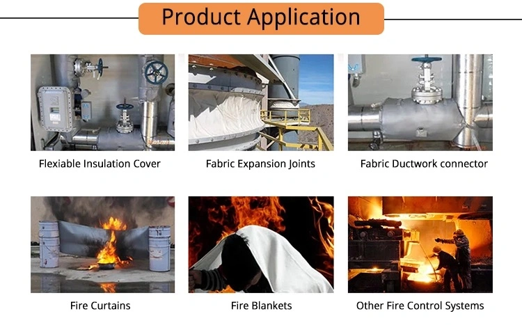 Furnace Cover Heat Resistant Silica Insulation Cloth Fabric