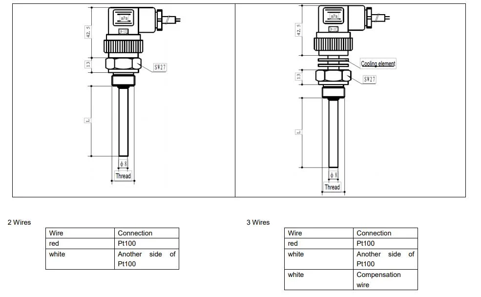   Platinum Resistance Temperature Transmitter Temperature Sensor Digital Temperature Controller Pct100