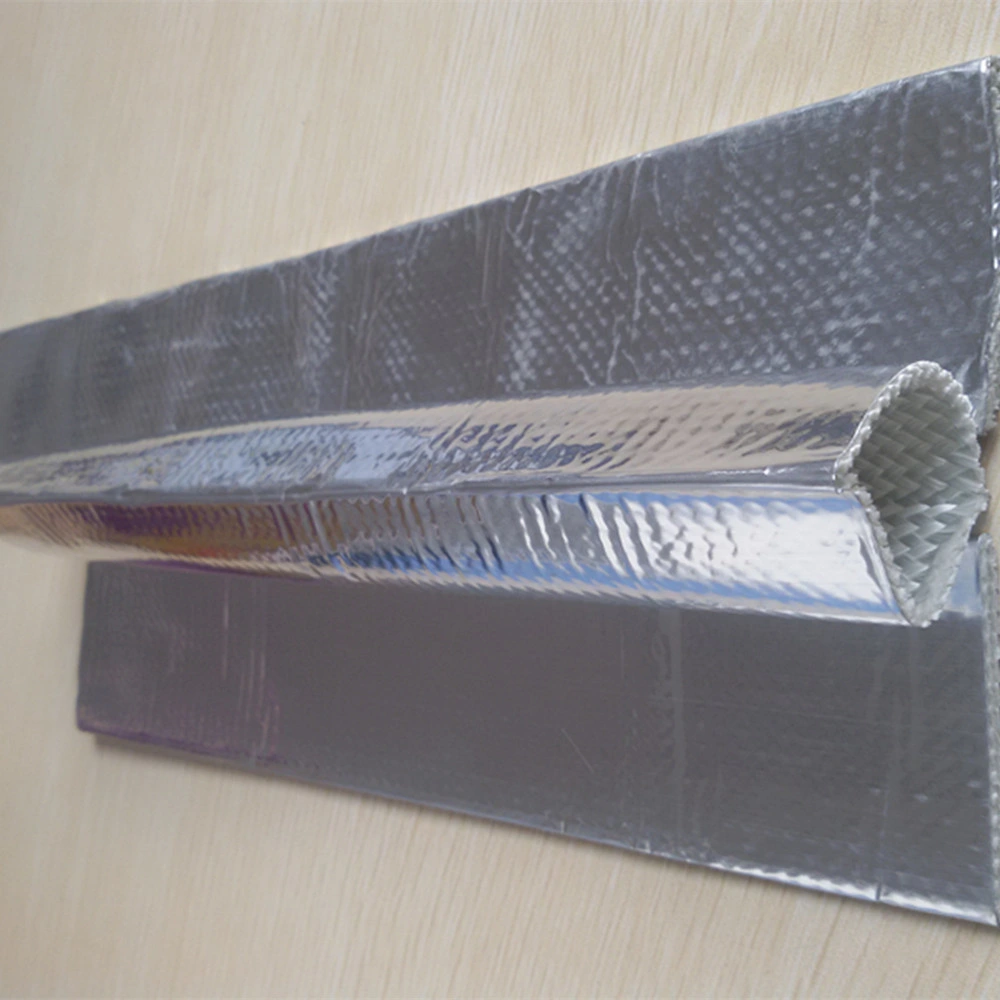 Fiberglass Braided Aluminum Foil Laminated Heat Shield Sleeve