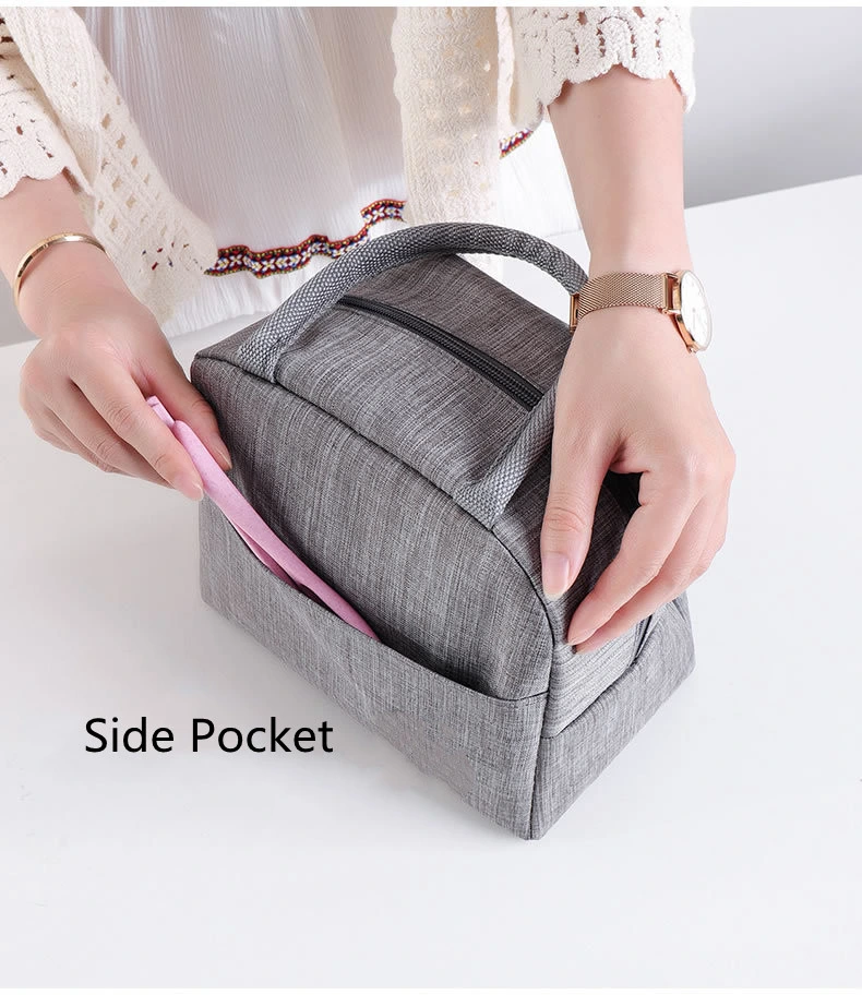 Oxford Cloth Aluminum Foil Bento Bag Simple Portable Lunch Bag
