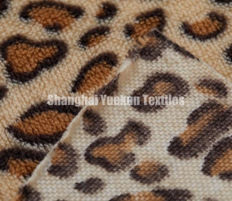 Yarn Dyed Flannel Fabric Leopard Printed Flannel Fabric Fur Fabric Wholesale