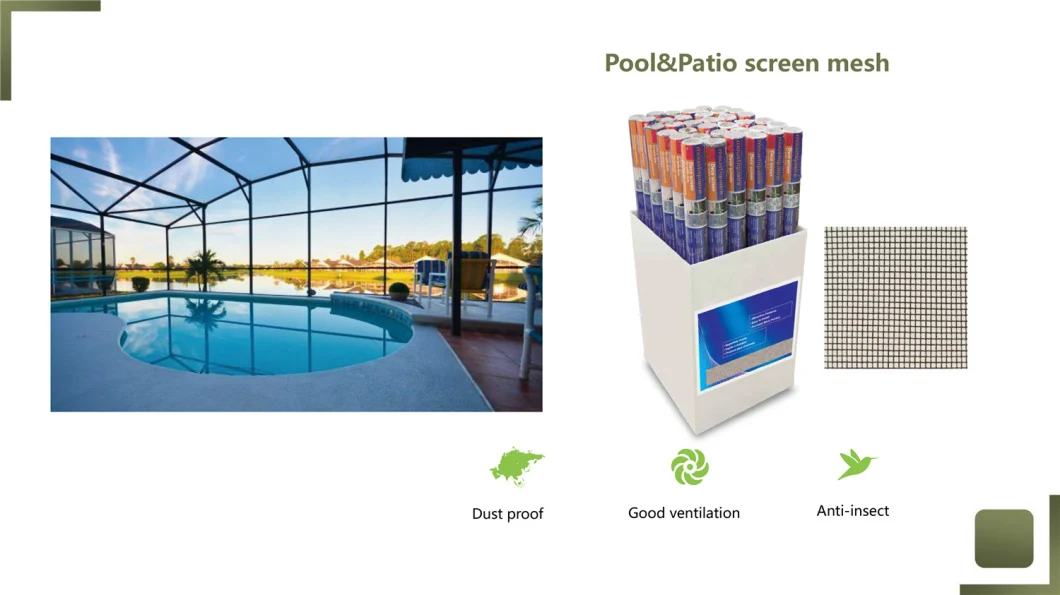 36in 100FT Fiberglass Insect Screen Pool and Patio Screening