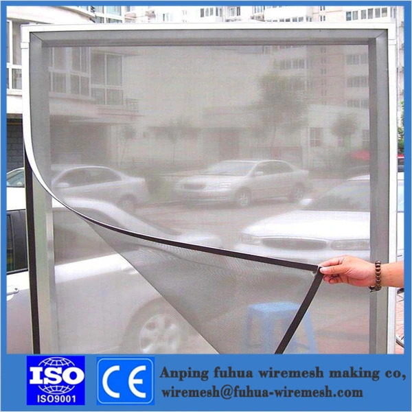 Plastic Coated Green Fiberglass Invisible Window Insect Screen