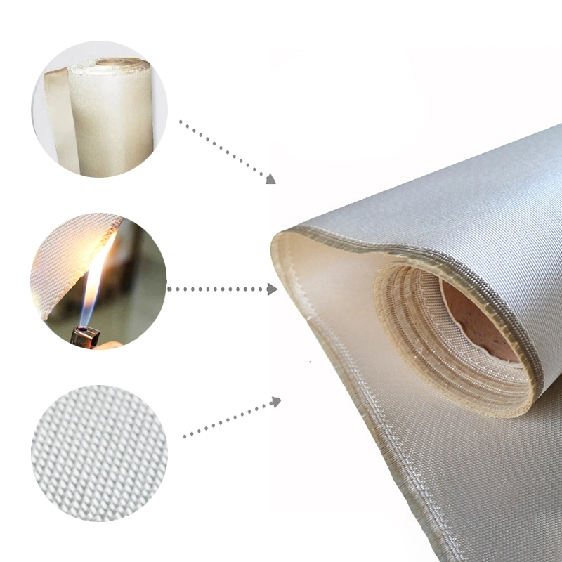 High-Temp Resistant Fireproof Woven Fabric Silica Fiberglass Cloth