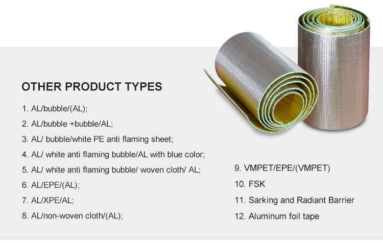 Aluminum Foil Woven Cloth Bubble Heat Insulation Material