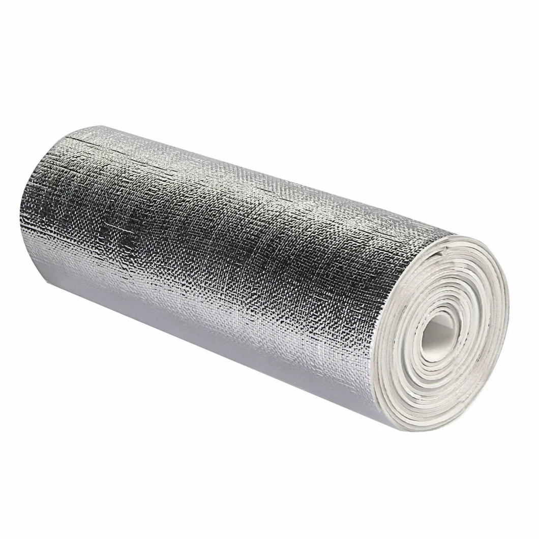 Heat Reflective Fireproof Material Fabric Aluminum Foil Coated Woven Cloth