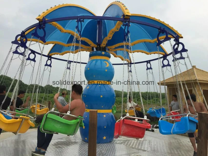 Colorful Flying Chair for Kiddie Beautiful Umbrella Flying Chair