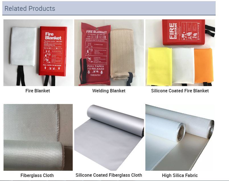 Factory Sell Heat Treated Fiberglass Cloth Welding Blanket