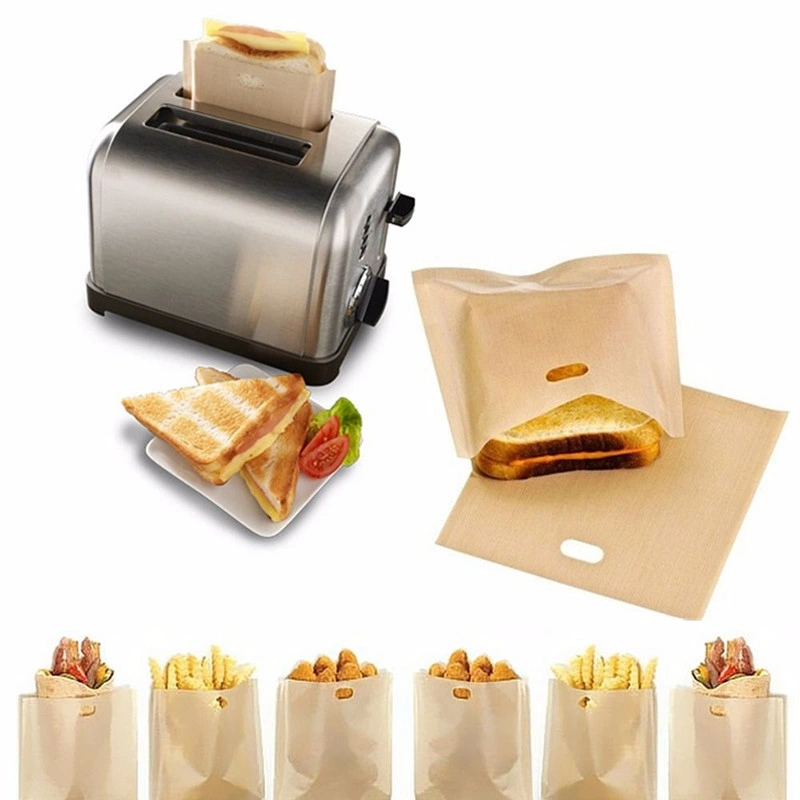 China Wholesale PTFE Coated Fiberglass Kraft Toast Sandwich Bag
