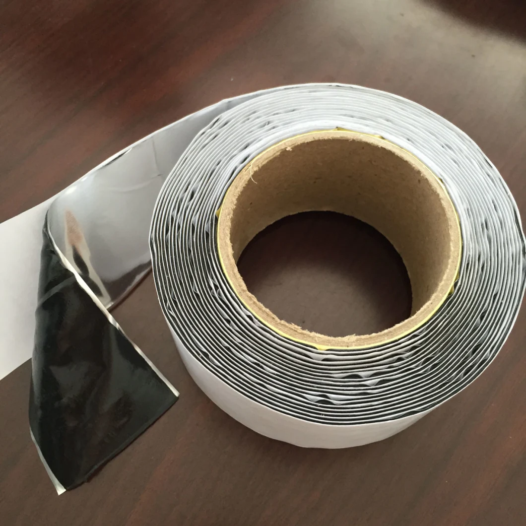 Mastic Strip RV Roof Repair Waterproof Insulation Sealing Glue Aluminum Foil Cloth Duct Double Sided Self Adhesive Reflective Flashing Bitumen Butyl Rubber Tape