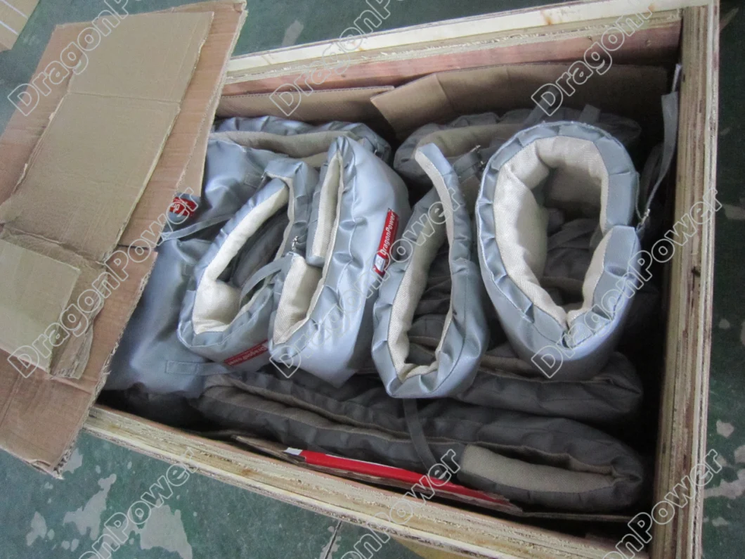 Customized Reusable Fiberglass Thermal Cover Removable Insulation Jacket
