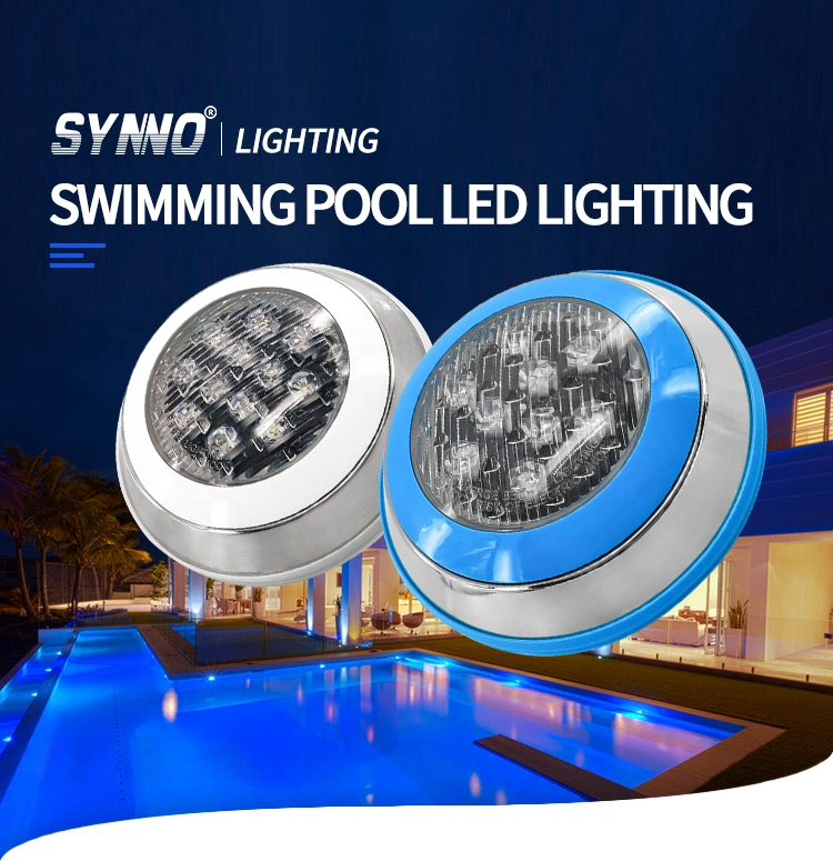 304 Stainless Steel LED Swimming Pool Lihghting IP68 Waterproof RGB LED Underwater Light for Swimming Pool