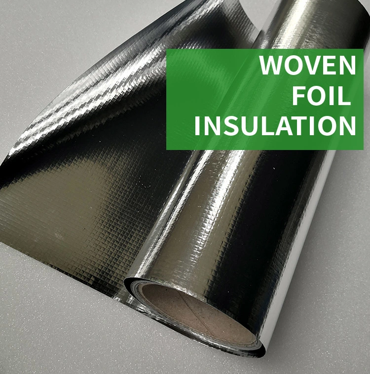 High Quality PE Woven Fabric Laminated Aluminum Foil for Roof Radiant Barrier